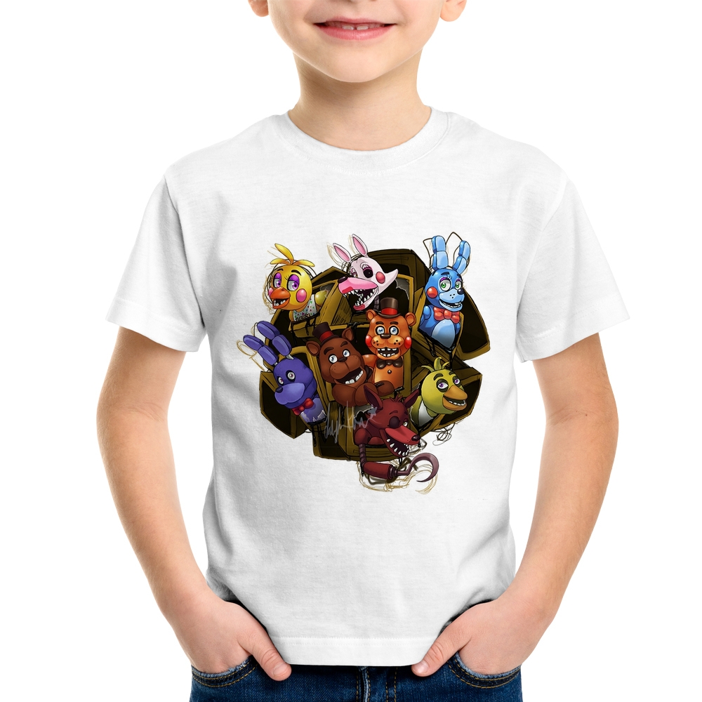 Camiseta Infantil FNAF Withered Freddy Animatronics