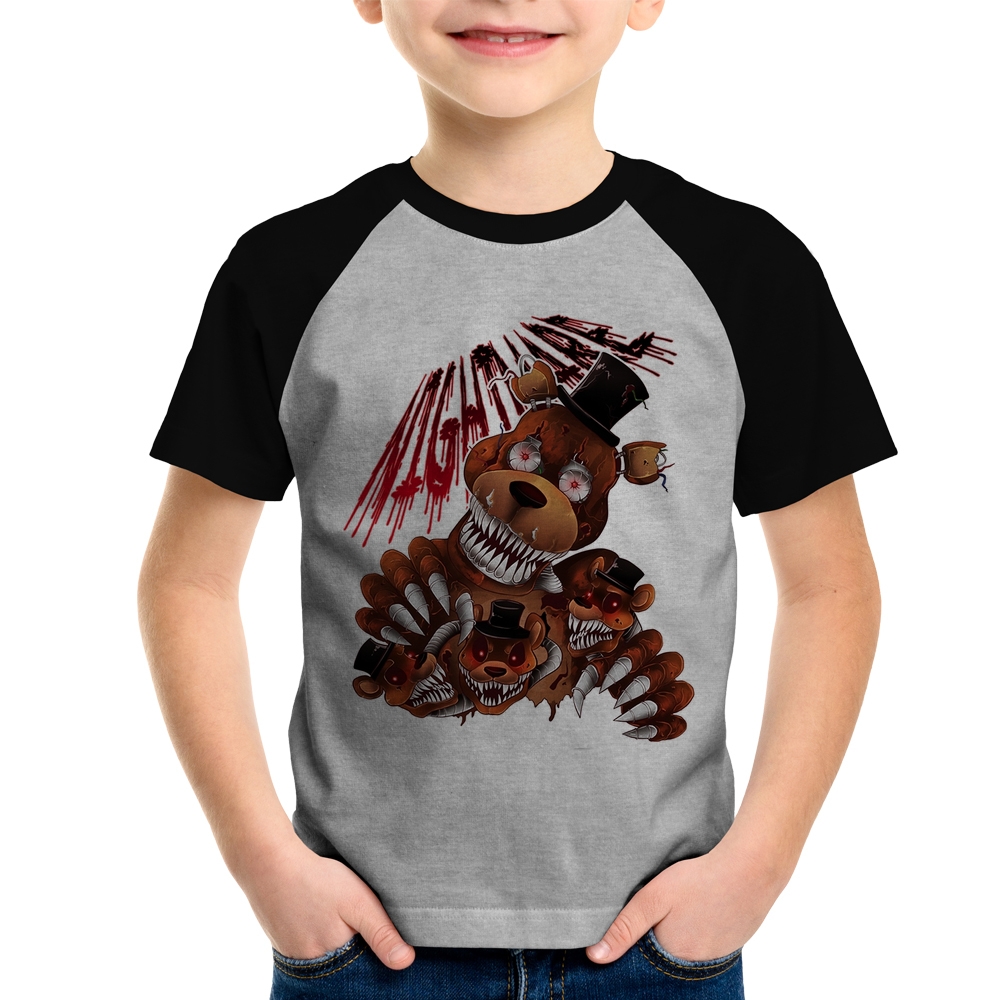 Baby Look Raglan Five Nights At Freddy's Nightmare