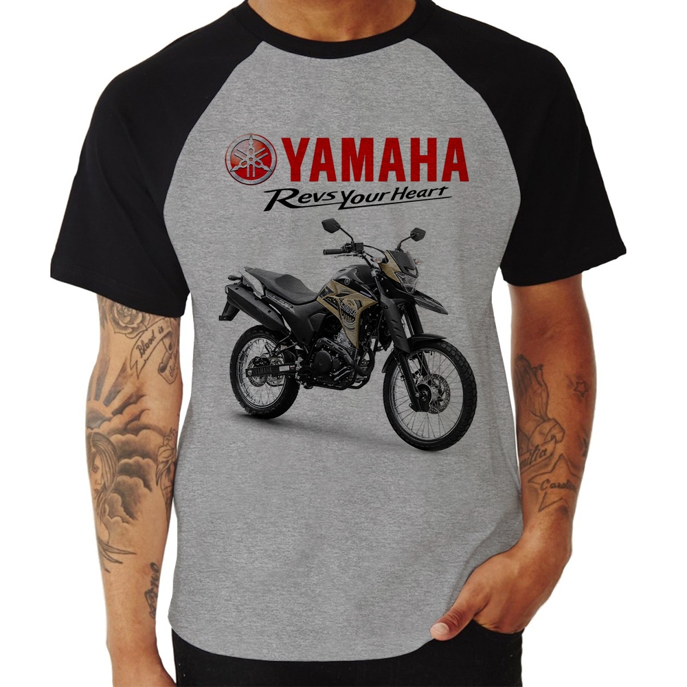 Camiseta Raglan Infantil Moto Corrida