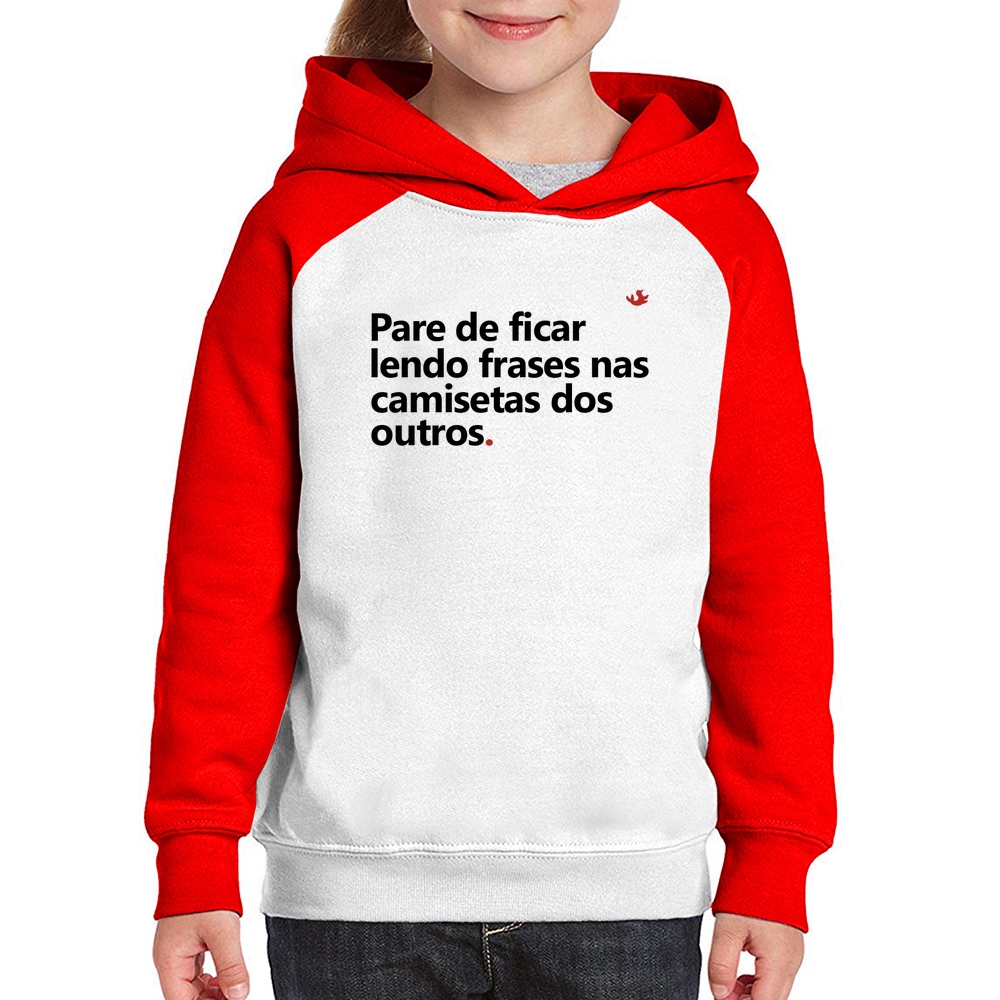 Camiseta Pare de ficar lendo frases nas camisetas dos outros