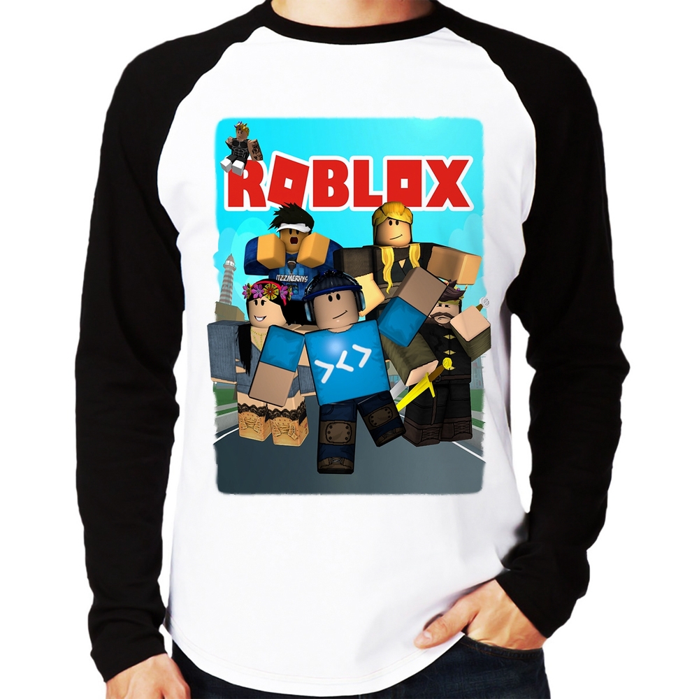 Camiseta infantil Roblox R camiseta do jogo roblox roupa Roblox
