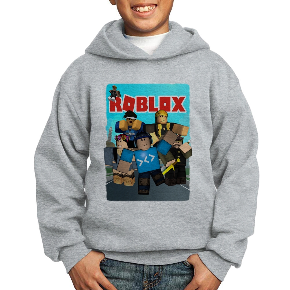 Roblox Meninos e meninas de meia-idade e suéter de moletom de outono-1 A