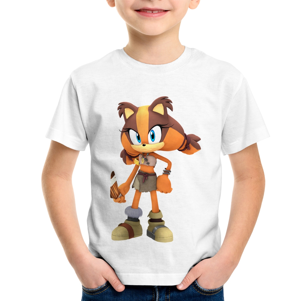 Camiseta Infantil Manga Longa Sonic Camiseta Personagens Sonic