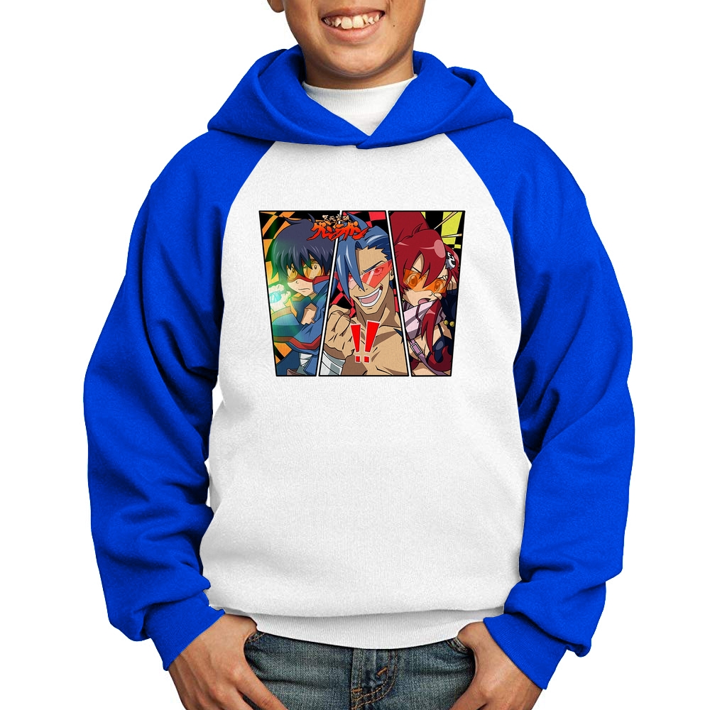 Tengen toppa gurren lagann hoodies jaqueta masculina de alta