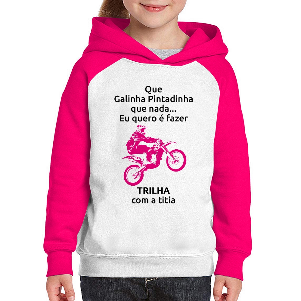 Camiseta Trilha com a titia (moto rosa)