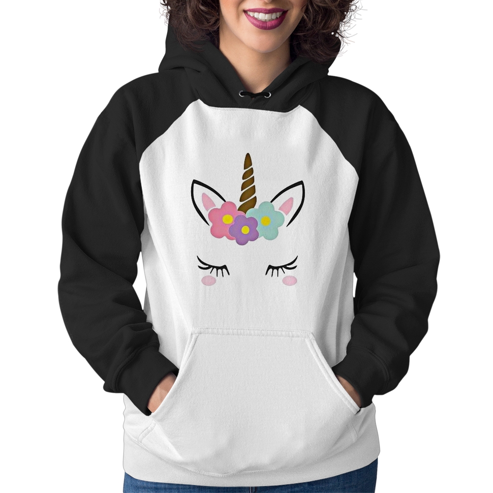 Camiseta Raglan Infantil Unicórnio Desenho